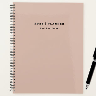 2023 Dusty Pink Weekly Monthly Start Anytime Planner