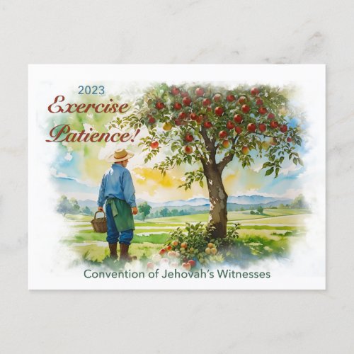 2023 Exercise Patience _ JW Convention Postcard