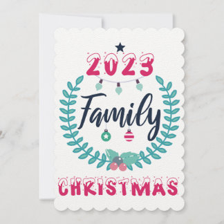 "2023 FAMILY CHRISTMAS"  INVITATION