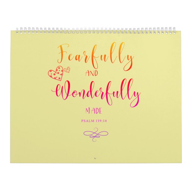 2023 Fearfully And Wonderfully Made Calendar (Cover)