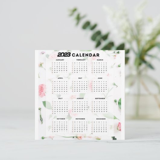 2023 floral calendar (Standing Front)