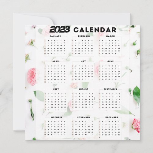 2023 floral calendar