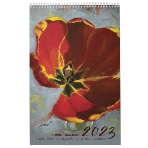 2023 Flower Paintings Calendar