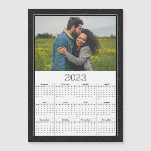 2023 Full Year Magnetic Calendar Custom Photo
