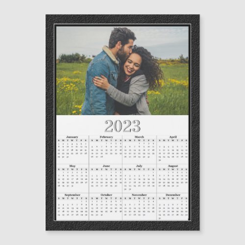 2023 Full Year Magnetic Calendar Custom Photo
