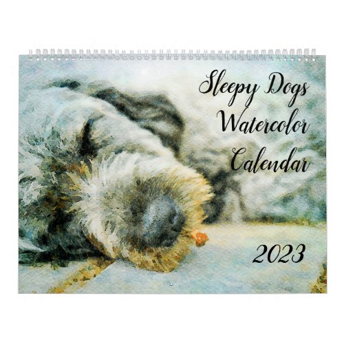2023 Funny Lazy Sleepy Dog Puppy Antianxiety Gift Calendar