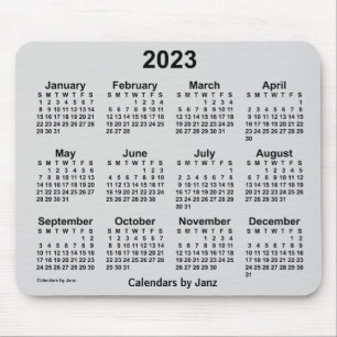 2023 Gainsborough Gray Calendar by Janz Mouse Pad
