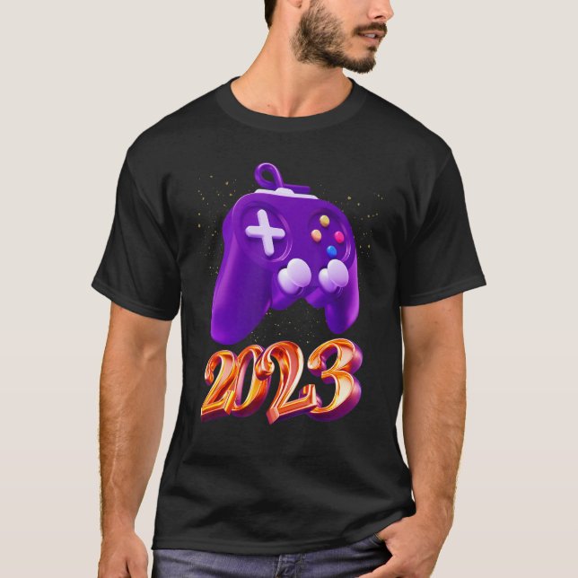 2023 Gaming Level Unlocked Video Game Controller B T-Shirt (Front)