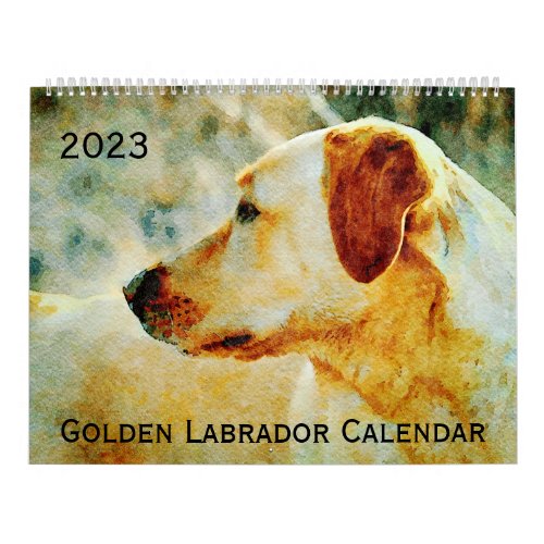 2023 Golden Labrador Dog Lovers Gift Lab Mama Gift Calendar