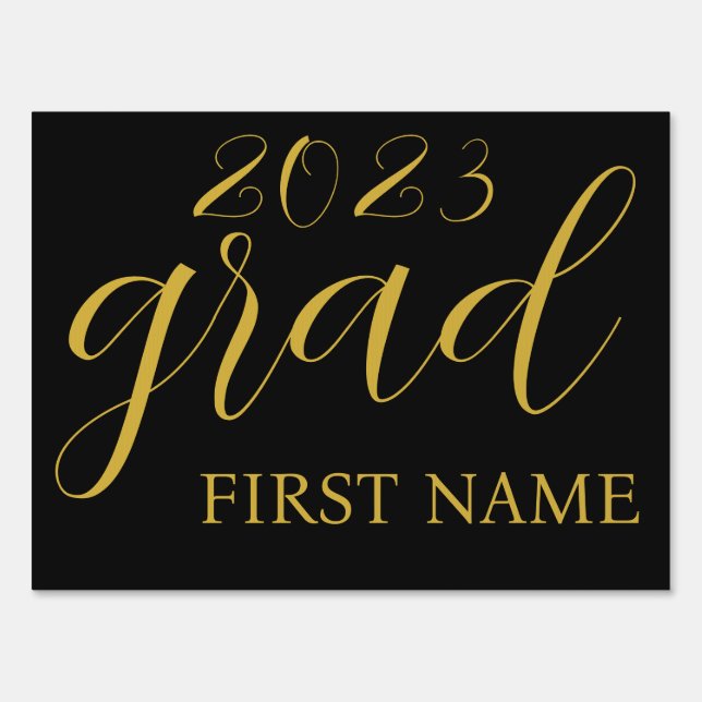 2023 Grad Custom Personalized Graduation Sign (Front)