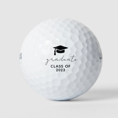 2023 Graduate Cap  Tassel Golf Balls