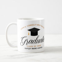 2023 Graduate Trendy Black Graduation Coffee Mug | Zazzle