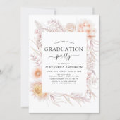 2023 Graduation Boho Chic Dusty Pink Desert Invitation (Front)