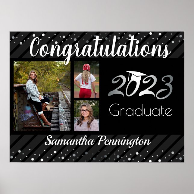2023 Graduation Congratulations Photo  Poster (Front)