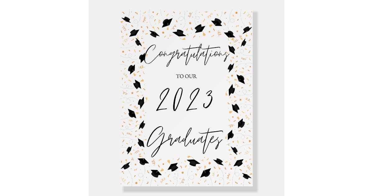 2023 Graduation Foam Board Zazzle