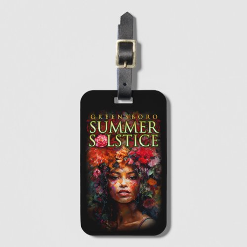 2023 Greensboro Summer Solstice Festival Souvenir Luggage Tag