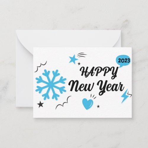 2023 Happy New Year  Note Card