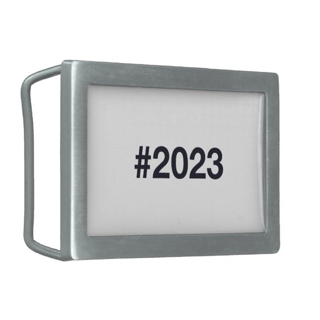 2023 Hashtag 3rd birthday 3 years Belt Buckle (Front Left)
