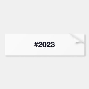 2023 Hashtag 3rd birthday 3 years Bumper Sticker