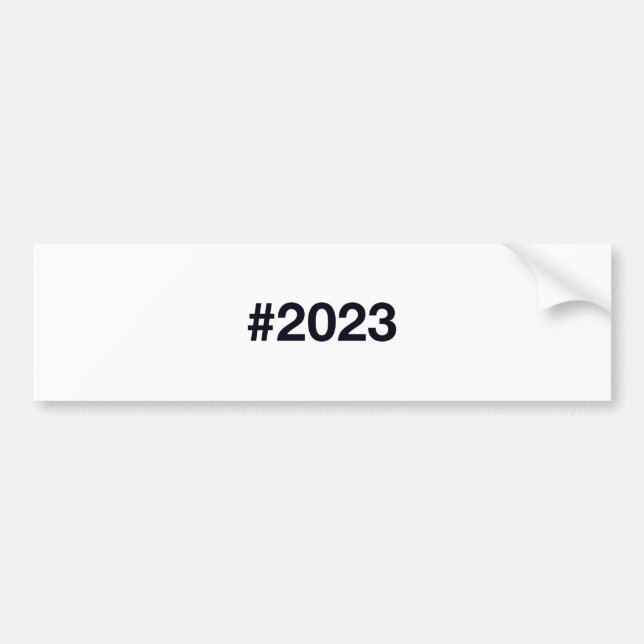 2023 Hashtag 3rd birthday 3 years Bumper Sticker (Front)