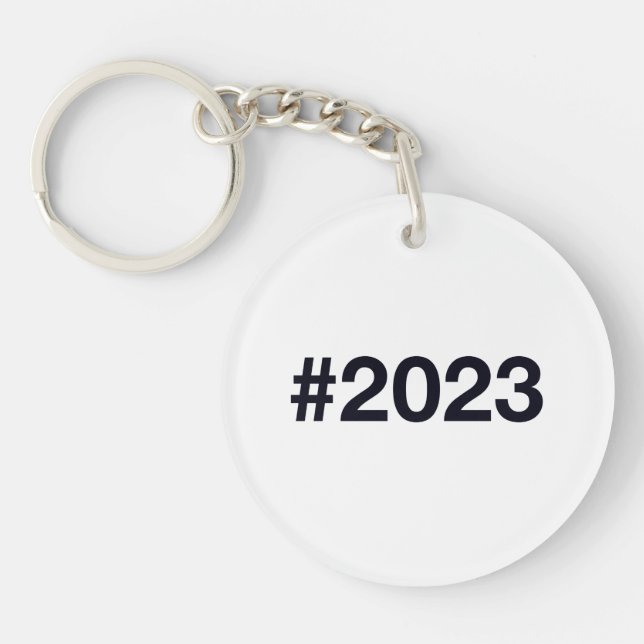 2023 Hashtag 3rd birthday 3 years Keychain (Front)
