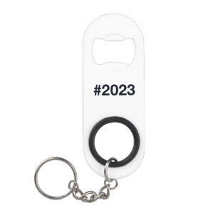 2023 Hashtag 3rd birthday 3 years Keychain Bottle Opener