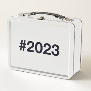 2023 Hashtag 3rd birthday 3 years Metal Lunch Box