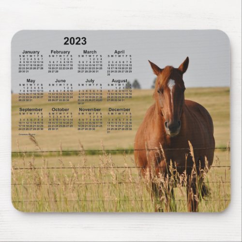 2023 Horse Calendar by Janz Mouse Pad
