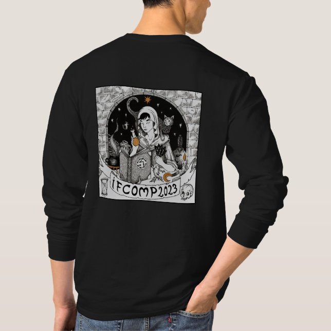 2023 IFComp Black Tee (Back)