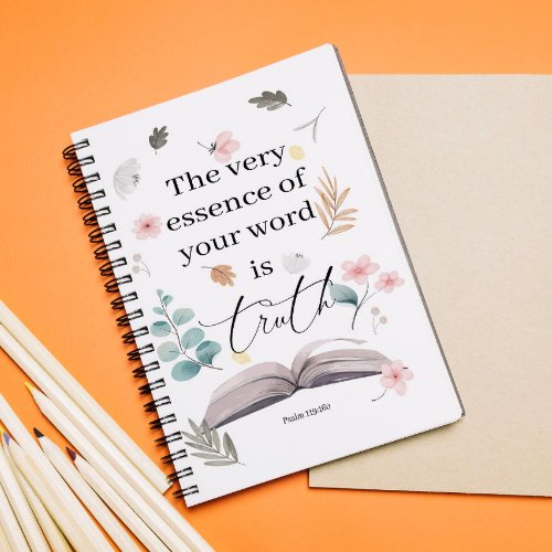 2023 JW year text Psalm 119160 Notebook