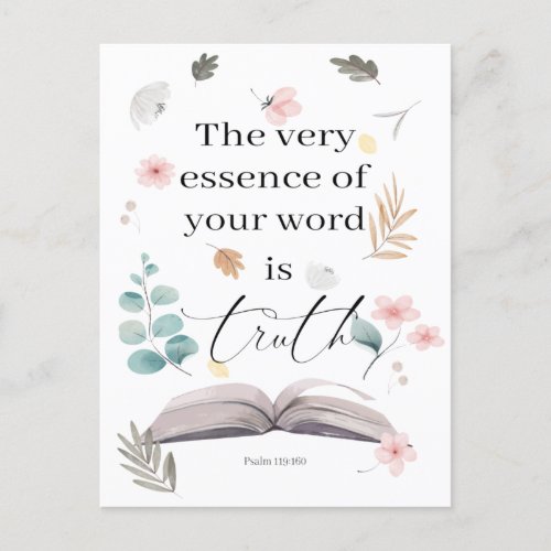 2023 JW year text Psalm 119160  Postcard