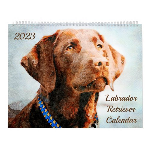 2023 Labrador Retriever Dog Owners Lovers Gift Calendar