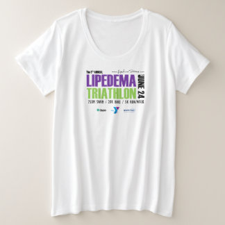 2023 Lipedema Triathlon Plus T-Shirt (White)
