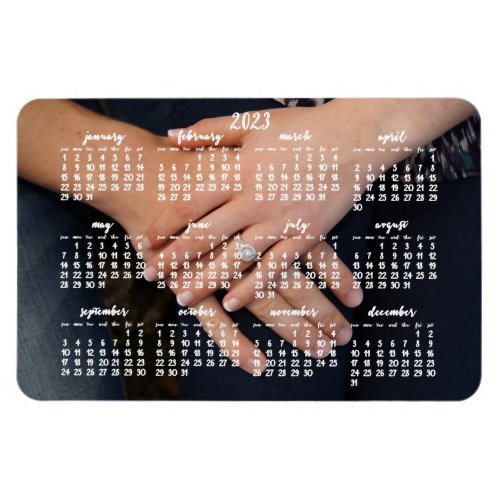 2023 Magnetic Calendar Photo Magnet 4x6