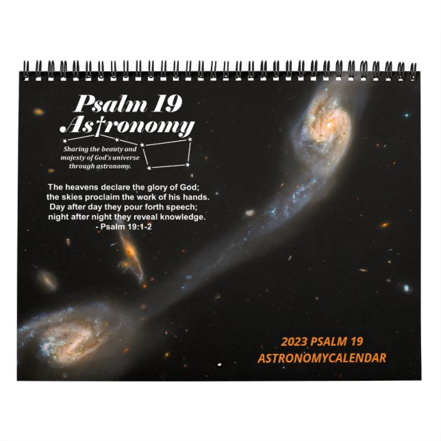 2023 MEDIUM Psalm 19 Astronomy Society Calendar  (Cover)