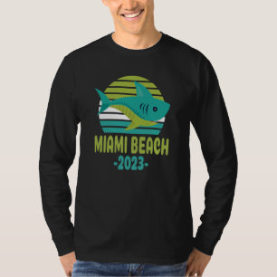 2023 Miami Beach Florida Shark T-Shirt