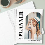 2023 Modern Photo Planner<br><div class="desc">This stylish 2023 Planner features modern typography and a photo template.
Easily customizable with your photo,  year,  and name.</div>