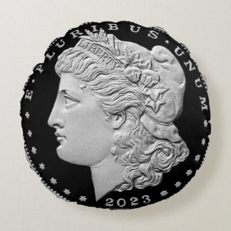 2023 Morgan Dollar Round Pillow