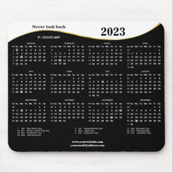 2023 Never Look Back Mouse Pad by Stangrit at Zazzle