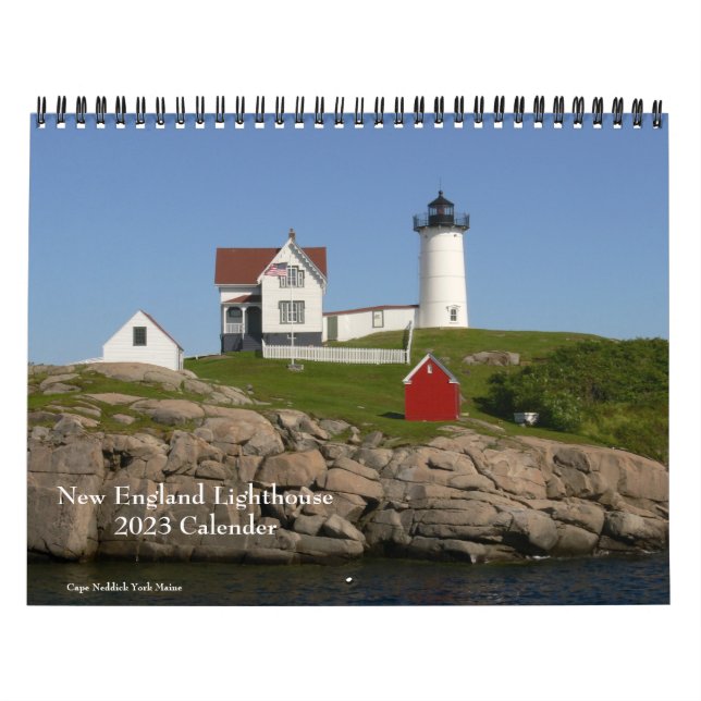 2023 New England Lighthouse-Calendar Calendar (Cover)
