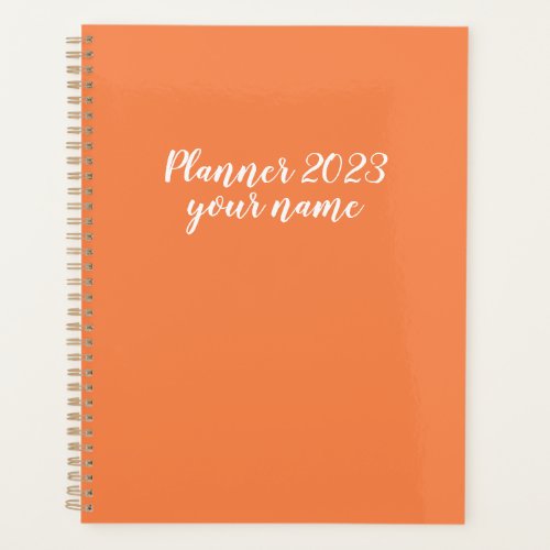 2023 orange MonthlyWeekly Planner