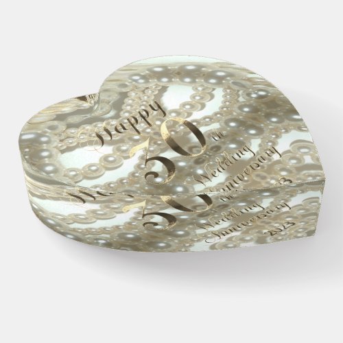2023 Pearl Wedding Happy 30th Anniversary Paperweight