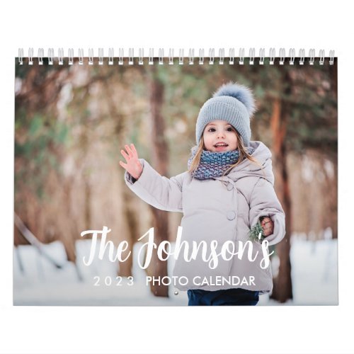 2023 Personalized Minimalist Photo Calendar 