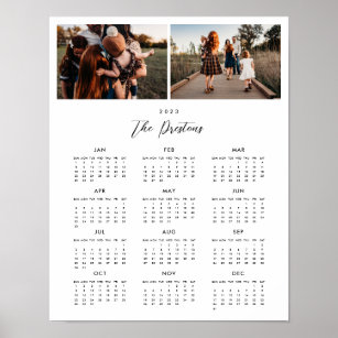 2023 Photo Calendar Poster Print