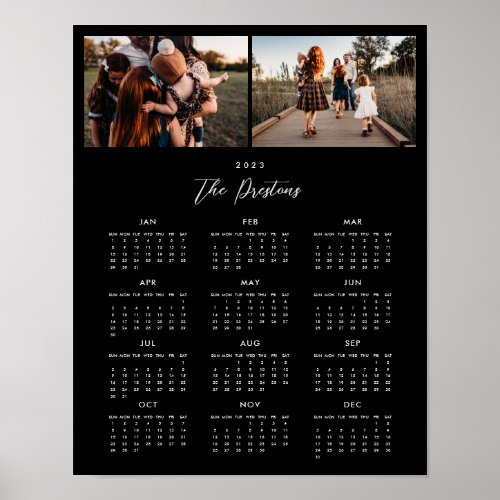 2023 Photo Calendar Poster Print