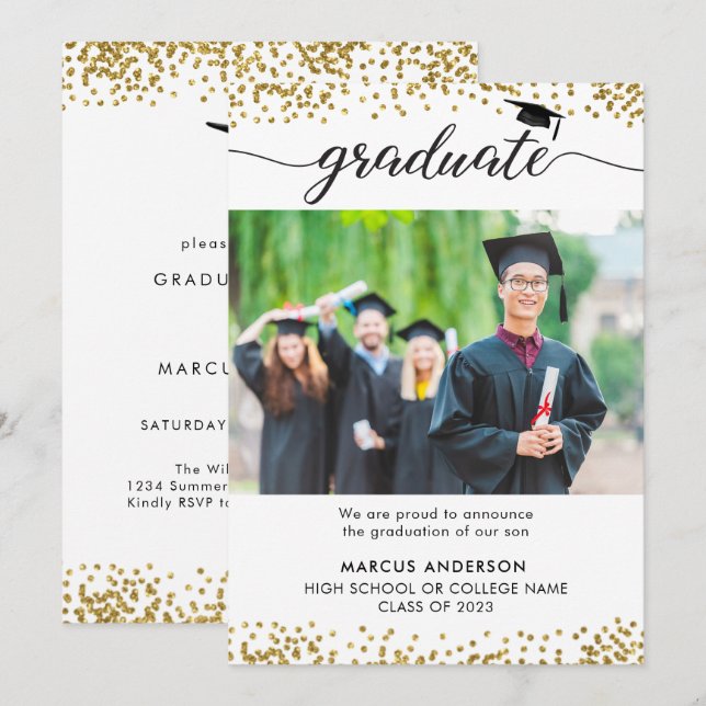 2023 Photo Double Sided Graduation Invitation 2023 Photo Double Sided Graduation Invitation