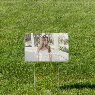 2023 Photo Name Congrats Graduation Yard Sign
