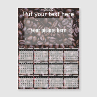 2023 Photo Personalized Fridge Magnet Calendar