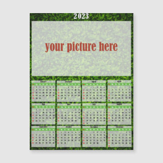 2023 Photo Personalized Fridge Magnet Calendar