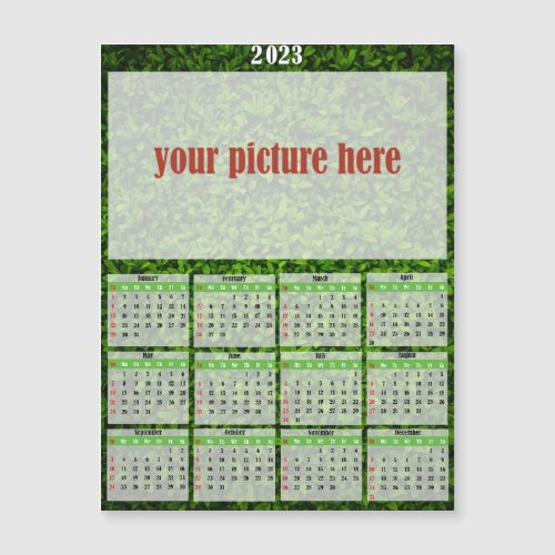 2023 Photo Personalized Fridge Magnet Calendar